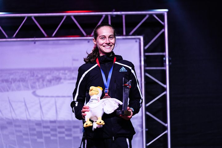 Trenerka Natalia podczas treningu